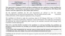 JEE Main 2026  Correction Window: परीक्षा केंद्र से लेकर नाम तक, अब घर बैठे सुधारें अपने फॉर्म की हर गलती
