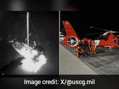US Coast Guard Saves Man And Dog From Stranded Sailboat In Daring Rescue