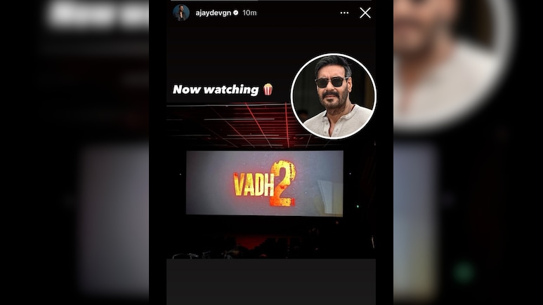 'वध 2' की धूम में अजय देवगन भी हुए शामिल, थिएटर से शेयर की इंस्टा स्टोरी