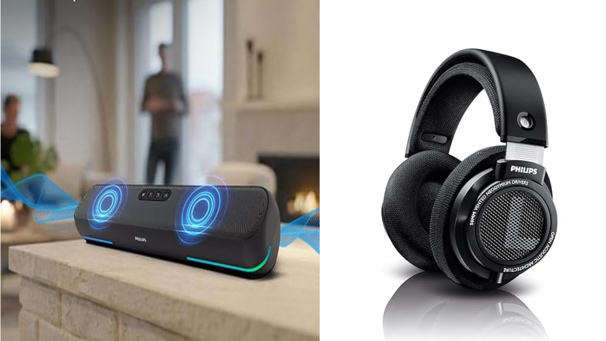 300W तक पावर वाले Philips साउंडबार, हेडफोन, ब्लूटूथ स्पीकर लॉन्च, कीमत Rs 899 से शुरू