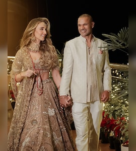 "Almost The Dhawans": Shikhar Dhawan Posts Sangeet Night Photo With Fiancee Sophie Shine
