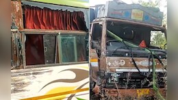 नेशनल हाईवे-46 पर बस और आयशर ट्रक की भिड़ंत; महिला यात्री की मौत, तीन लोग घायल&nbsp;