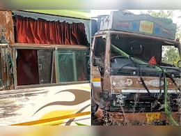 नेशनल हाईवे-46 पर बस और आयशर ट्रक की भिड़ंत; महिला यात्री की मौत, तीन लोग घायल&nbsp;