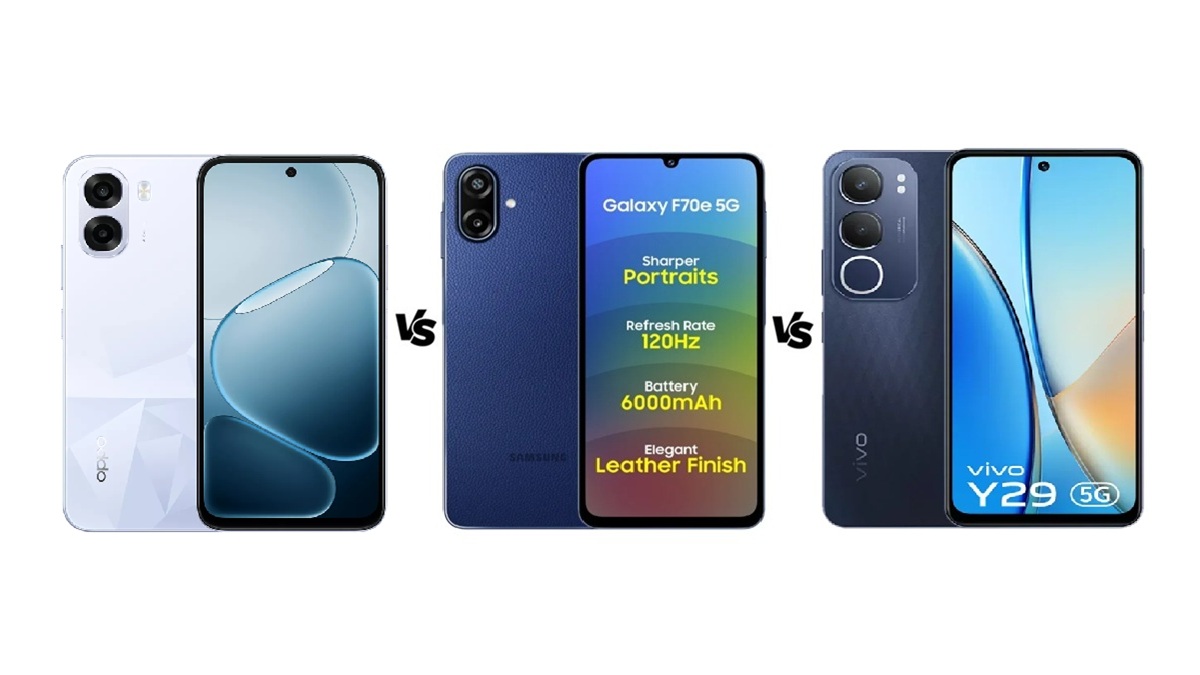 Oppo K14x 5G vs Samsung Galaxy F70e 5G vs Realme P3 Lite 5G: देखें कौन सा फोन है बेस्ट