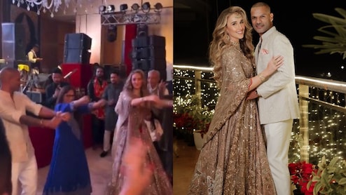 Viral: Shikhar Dhawan And Sophie Shine Groove To Dhurandhar Track On Sangeet Night