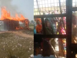 भरतपुर में महिलाओं का बवाल, उठाया लाठी डंडा और लगा दी शराब गोदाम में आग