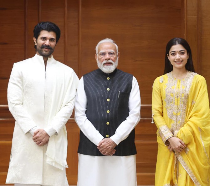 Photos Of Vijay Deverakonda And Rashmika Mandanna Meeting PM Modi Go Viral After Wedding