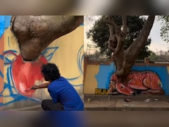 यूनिवर्सिटी की टूटी-फूटी दीवार पर गुवाहाटी के कलाकार ने किया ऐसा कमाल, लोग रुककर देखने लगे यह अनोखी कलाकारी