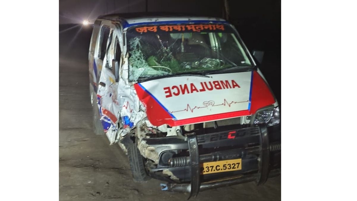 Ambulance Collides with Bike in Ujjain, One Dead, Two Injured