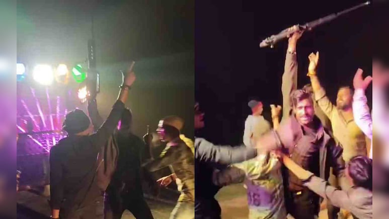 बिहार: राइफल के साथ भोजपुरी गानों पर ठुमके, कानून को ताक पर रख युवकों ने किया हथियारों का प्रदर्शन