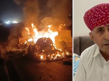 राजस्थान के BJP सांसद की कार जलकर राख, त्र्यंबकेश्वर के दर्शन को जा रहे थे लुंबाराम चौधरी