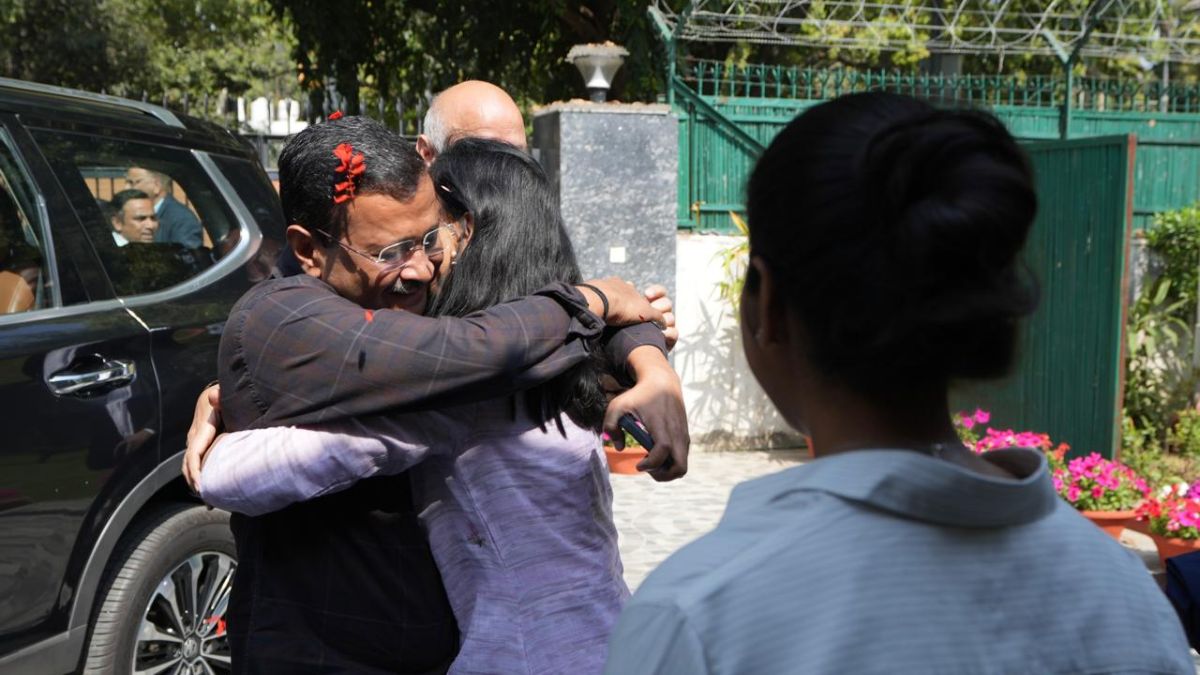 Video: Hugs And Smiles, Arvind Kejriwal Celebrates Court Relief With Family