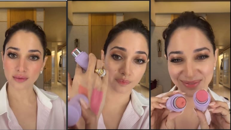 तमन्ना भाटिया ने बताया अपना ब्लश और लिप ग्लो सीक्रेट, उनका ये नेचुरल ब्यूटी टिप फॉलो कर पाएं नेचुरल पिंक ग्लो