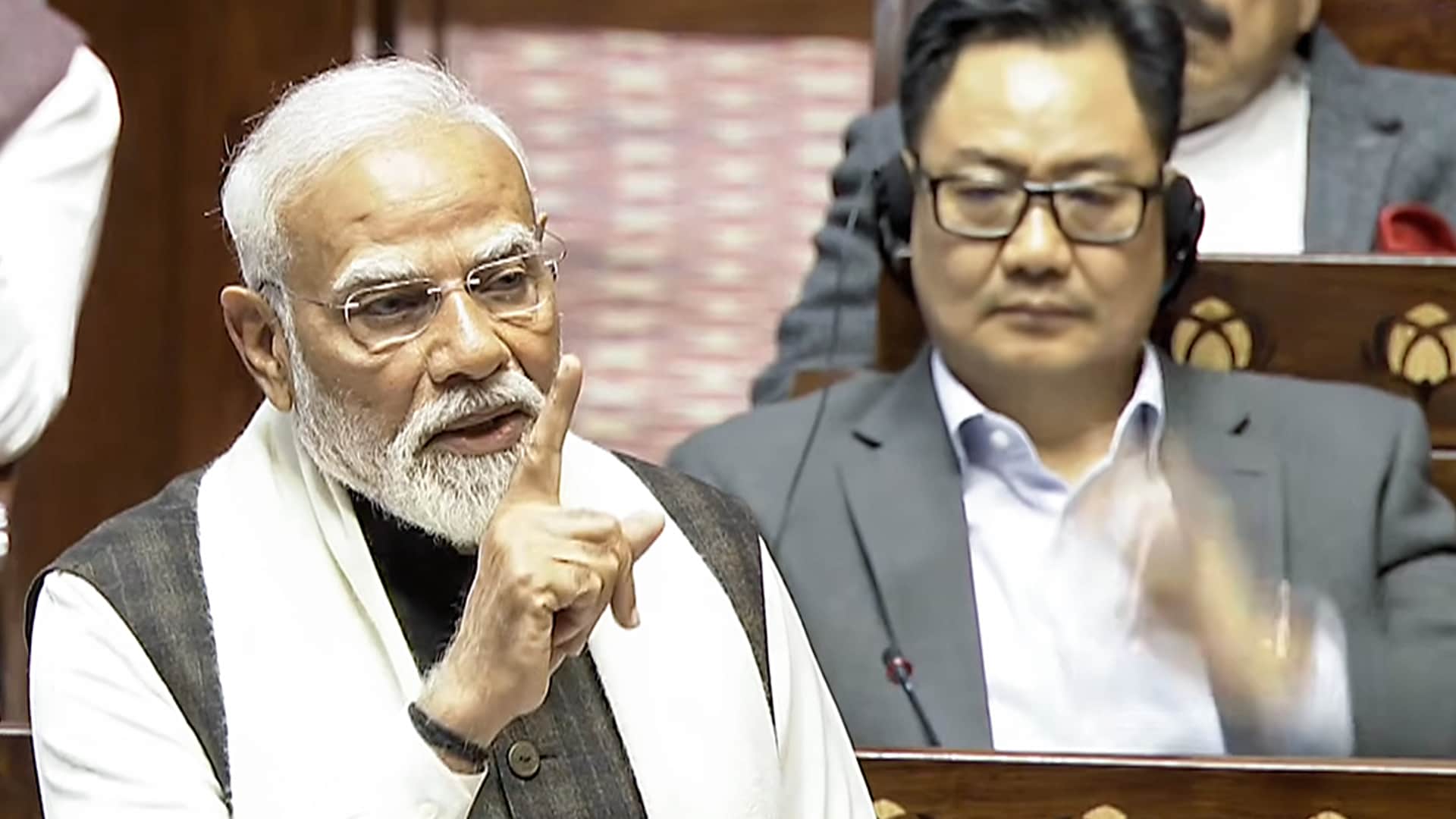 PM Modi's Fiery Rajya Sabha Speech Triggers Opposition Walkout, Sharp Political Clash