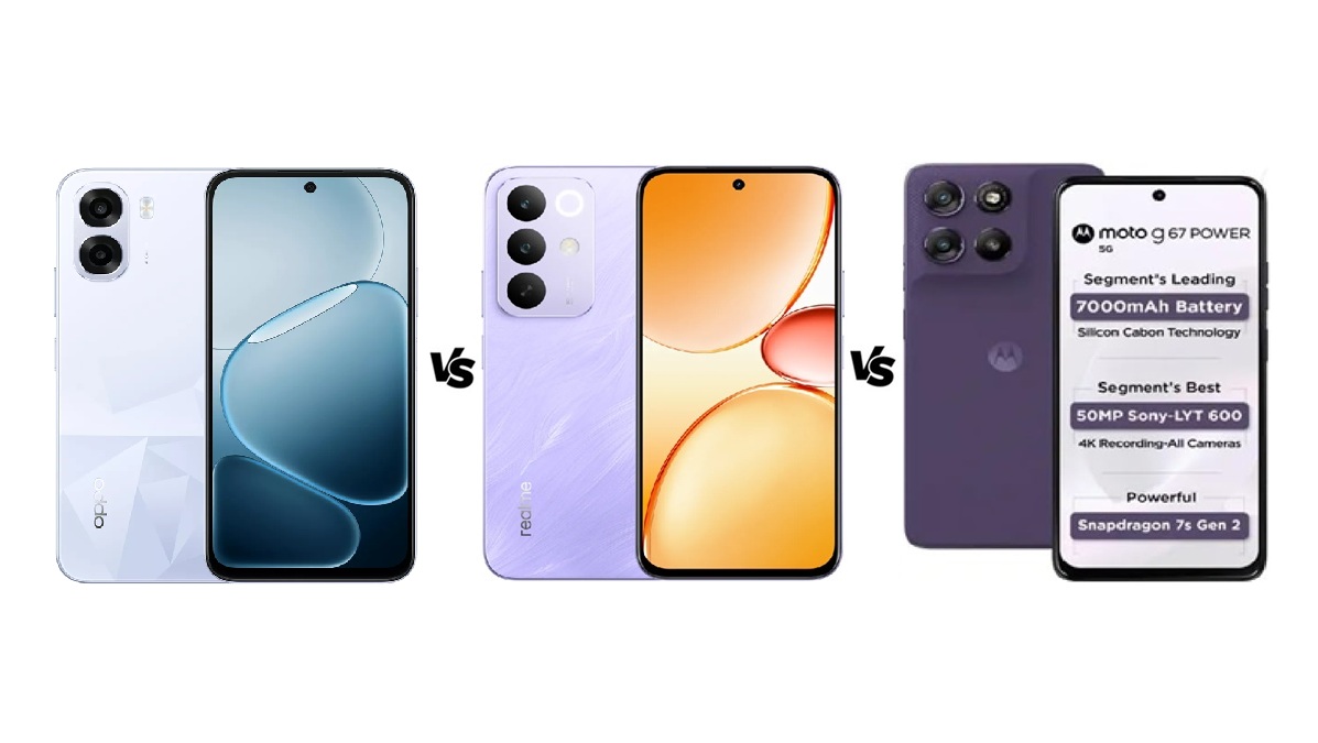OPPO K14x 5G vs Moto G67 Power 5G vs Realme C85 5G: खरीदने से पहले जानें कौन सा है बैस्ट