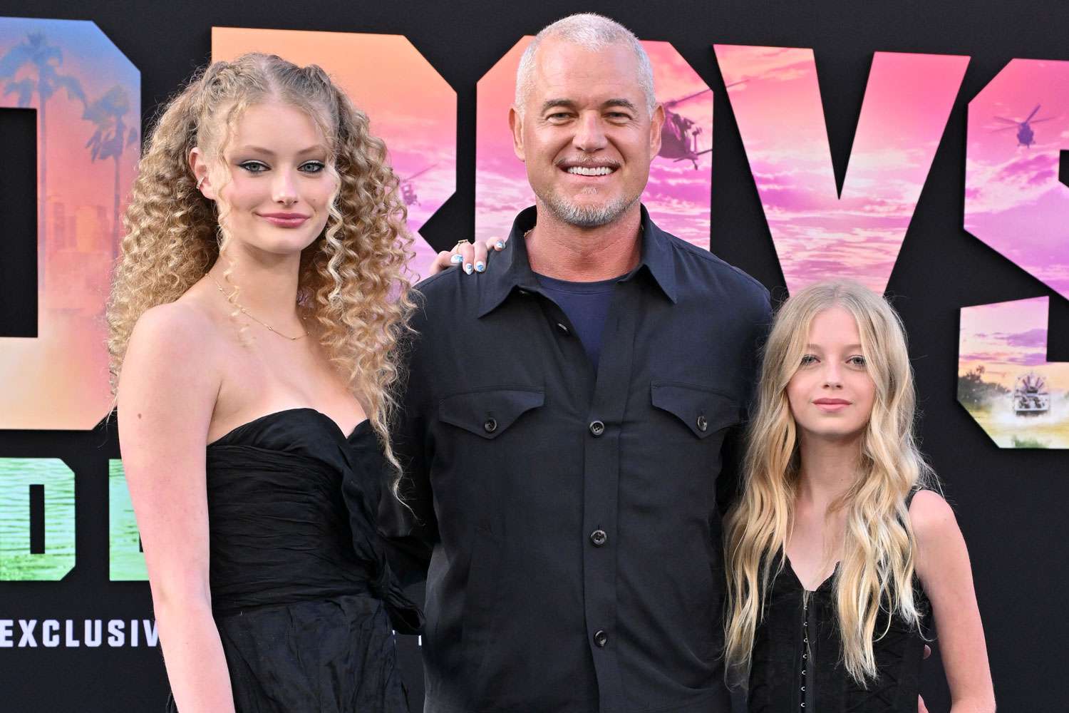 Eric Dane with his daughters Billie and Georgia