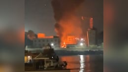 Fire Breaks Out In Naval Dockyard Building In South Mumbai