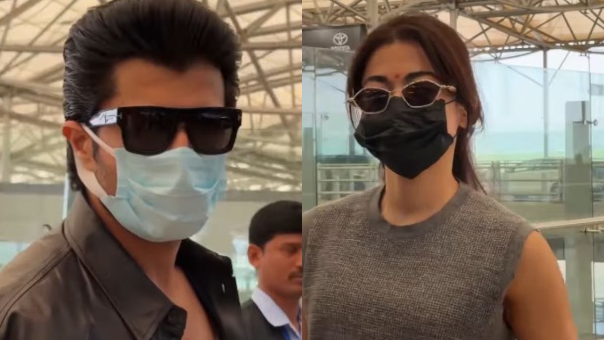 Viral: As Wedding Nears, Vijay-Rashmika Spotted At Hyderabad Airport