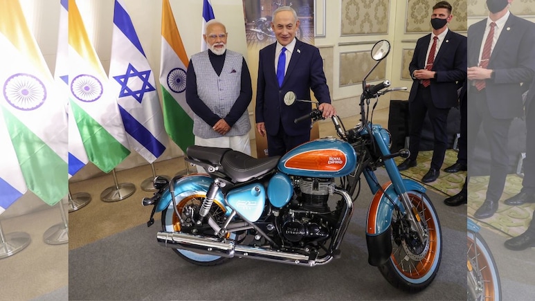 PM Narendra Modi, Israeli PM Netanyahu Check Out RE Goan Classic At Jerusalem Tech Exhibition