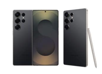 Des rendus des nouveaux t&eacute;l&eacute;phones Galaxy S26 Ultra et S26+ pr&eacute;sentent les appareils sous tous les angles