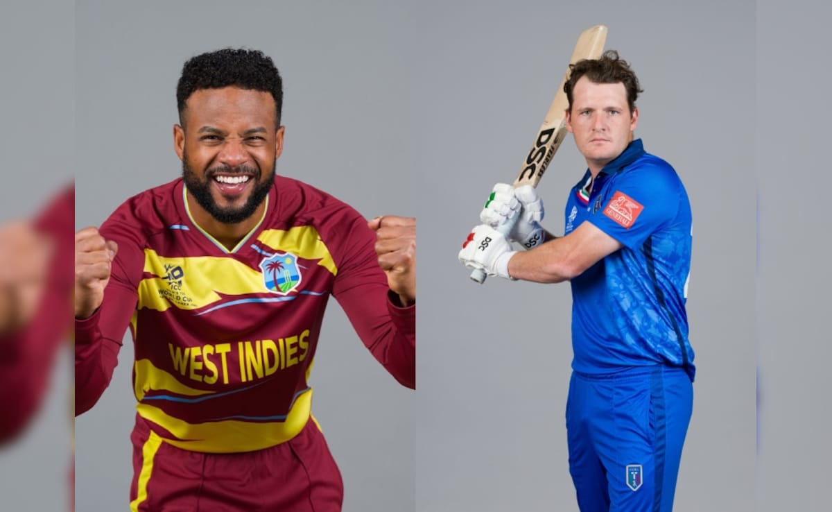 West Indies vs Italy Live Score T20 World Cup 2026
