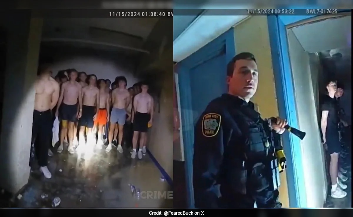 Shirtless, Blindfolded: Disturbing Video Emerges Of 2024 'Hazing' Session