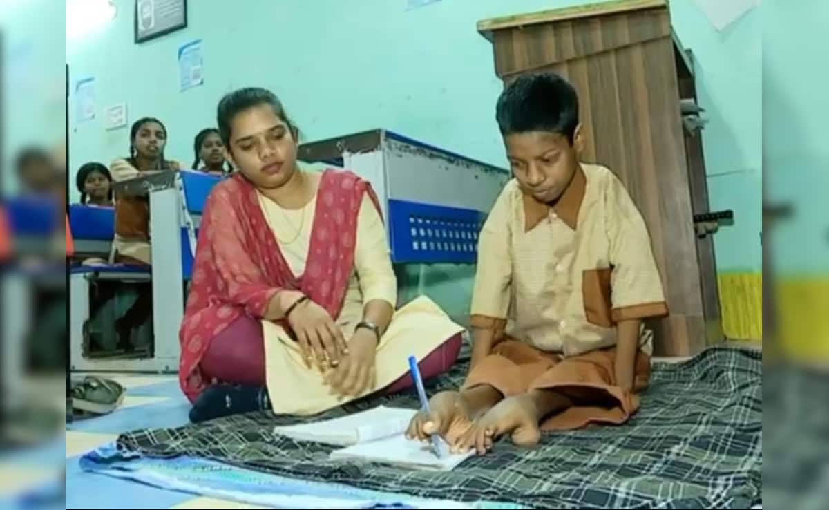 Born With Immobile Hands, Odisha Girl Writes Matric Exam With Foot