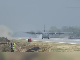 PM Modi Makes Historic Landing Aboard C-130J Aircraft On Assam Highway