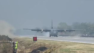 PM Modi Makes Historic Landing Aboard C-130J Aircraft On Assam Highway