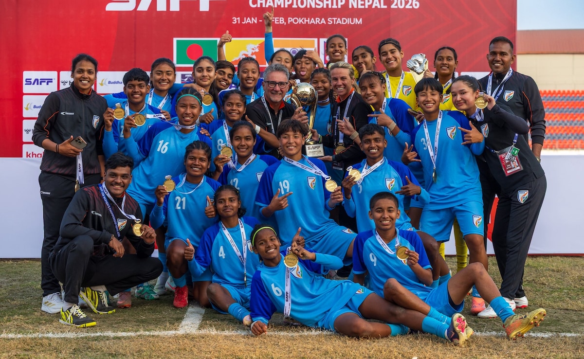 Indias U17 team Blanks Bangladesh 4-0 To Win SAFF U19 Womens Championship Title