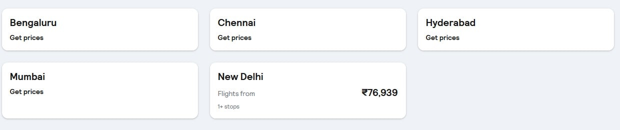 Flights from India to Mongolia. Photo: Skyscanner/Author