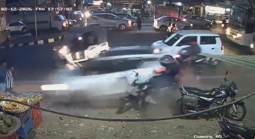 लखनऊ में तेज रफ्तार कार का कहर, महिलाओं और बच्चों को रौंदा, CCTV सामने आया