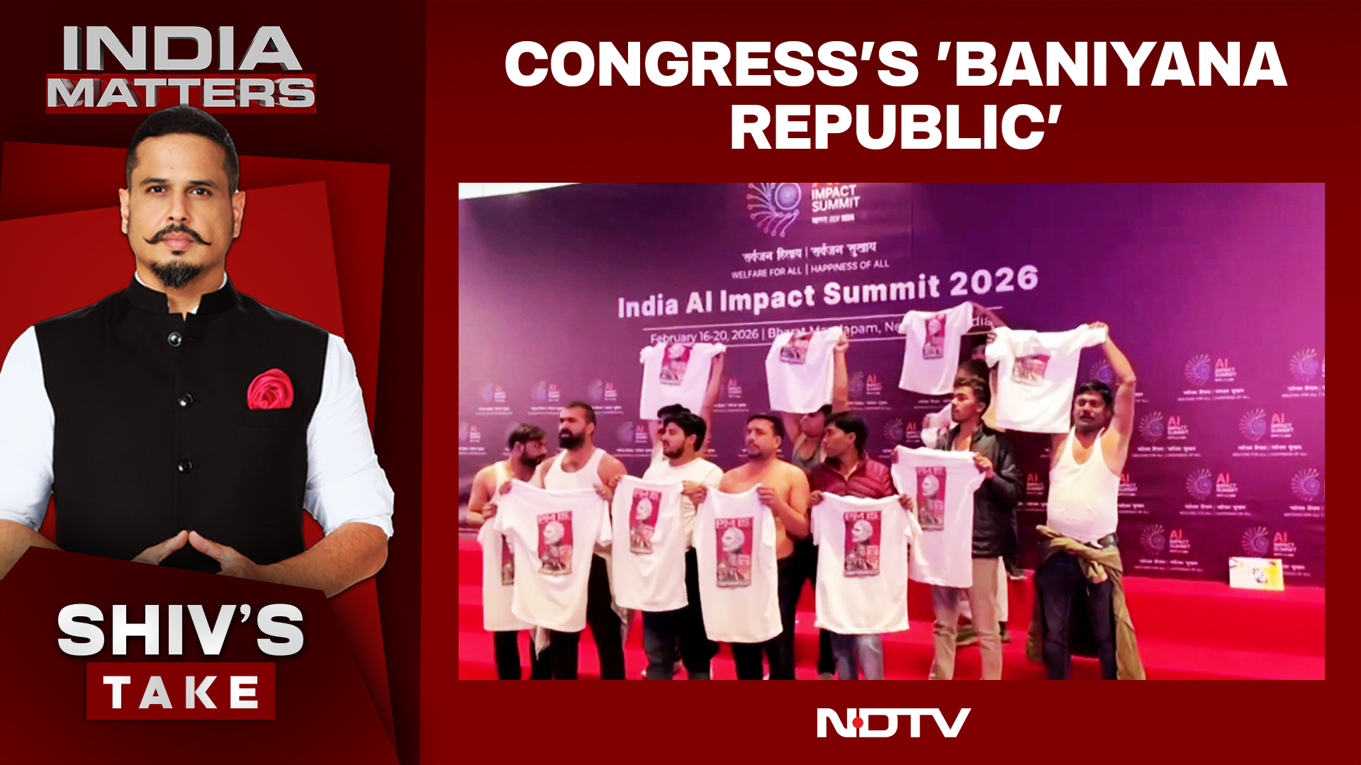 AI Summit Protest | 'Baniyan Brouhaha' At AI Summit: Protest Sparks Political Firestorm