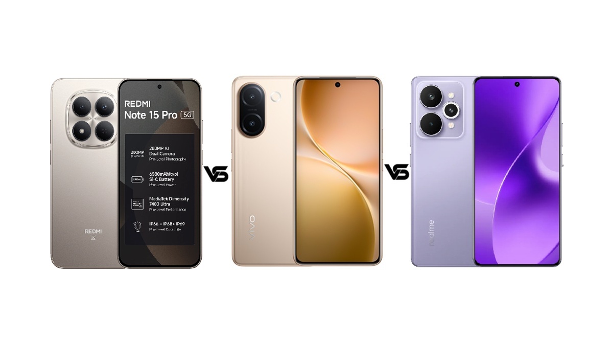 Redmi Note 15 Pro 5G vs Vivo V60e vs Realme 15 Pro 5G: जानें कौन सा फोन है बेहतर?