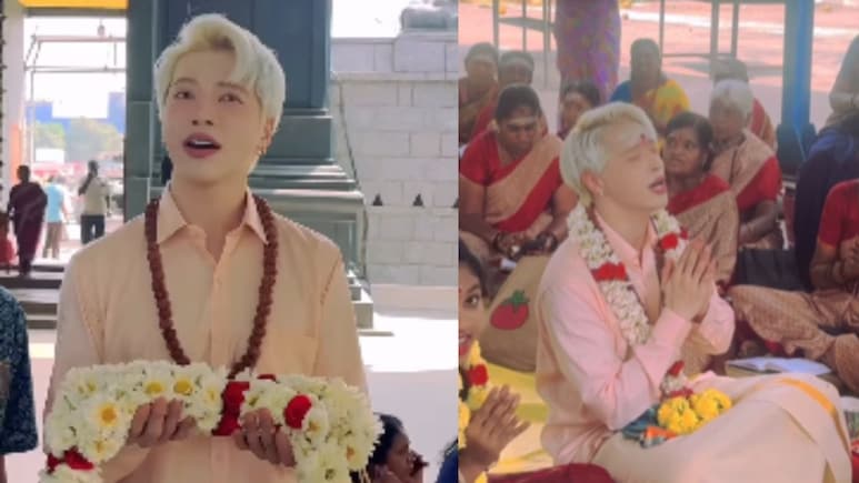 K-Pop Singer Aoora Celebrates Mahashivratri In Chennai Temple In Viral Video