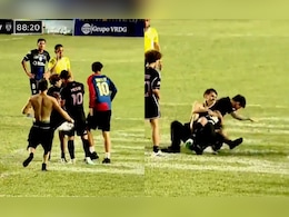 Lionel Messi Knocked Down As Fans Storm The Pitch During Inter Miami Friendly. Video Viral