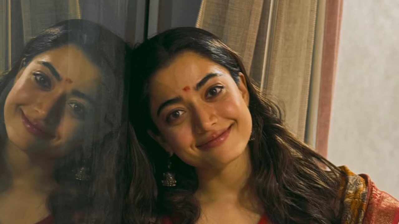 Rashmika Mandanna inspired wedding saree look