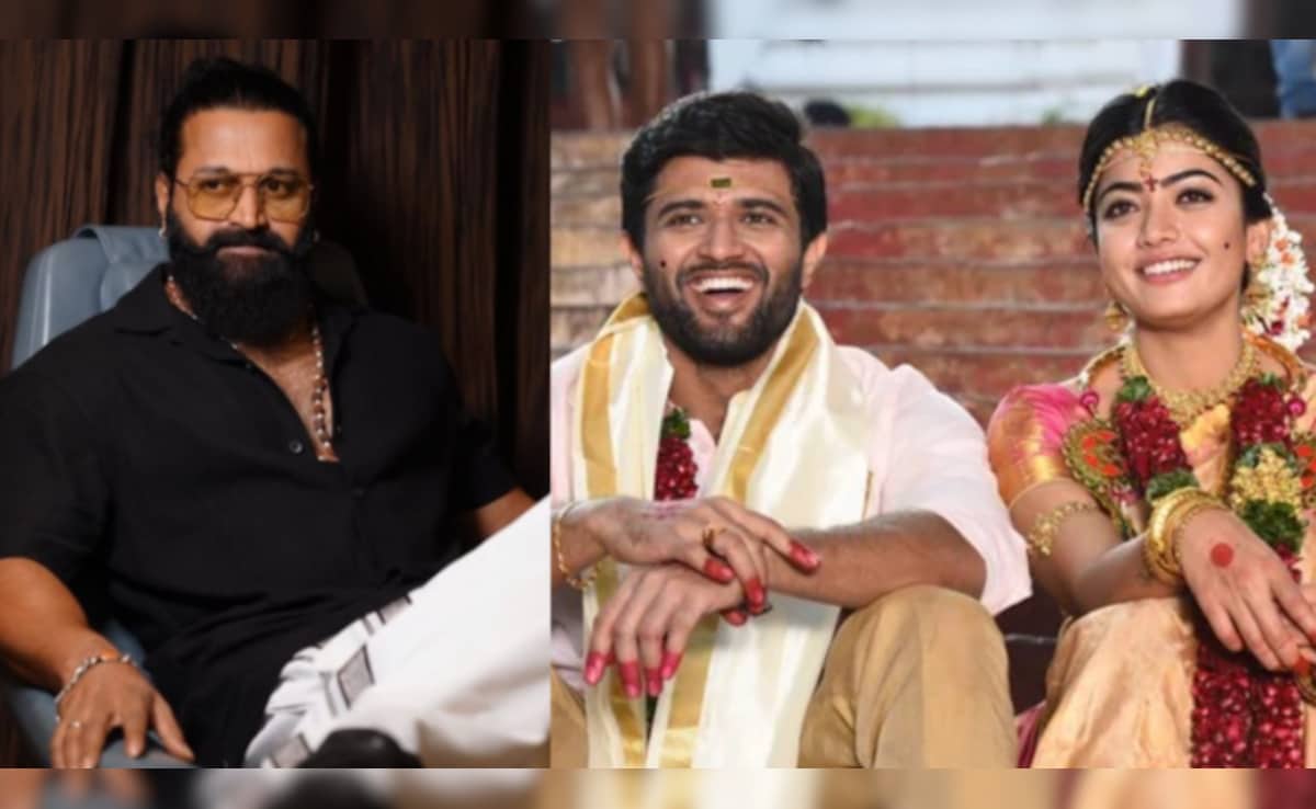 How Rishab Shetty Reacted When Asked About Rashmika Mandanna And Vijay Deverakonda's Udaipur Wedding