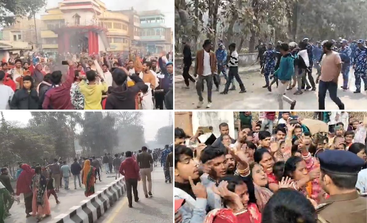 आगजनी, सड़क जाम, पुलिस का लाठीचार्ज... दरभंगा में 6 साल की बच्ची से रेप और हत्या के बाद भारी बवाल