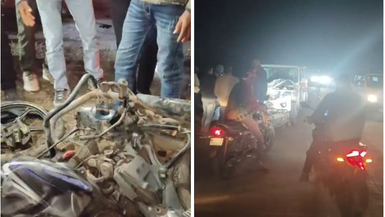 झालावाड़ में भीषण सड़क हादसा, बोलेरो और बाइक की टक्कर में मध्य प्रदेश और उदयपुर के चार युवकों की मौत&nbsp;