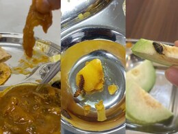 Nagpur News : AIIMS मधील विद्यार्थ्यांच्या ताटात अळ्या, किडा अन् मशरुमच्या भाजीत तर....; भयंकर फोटो व्हायरल