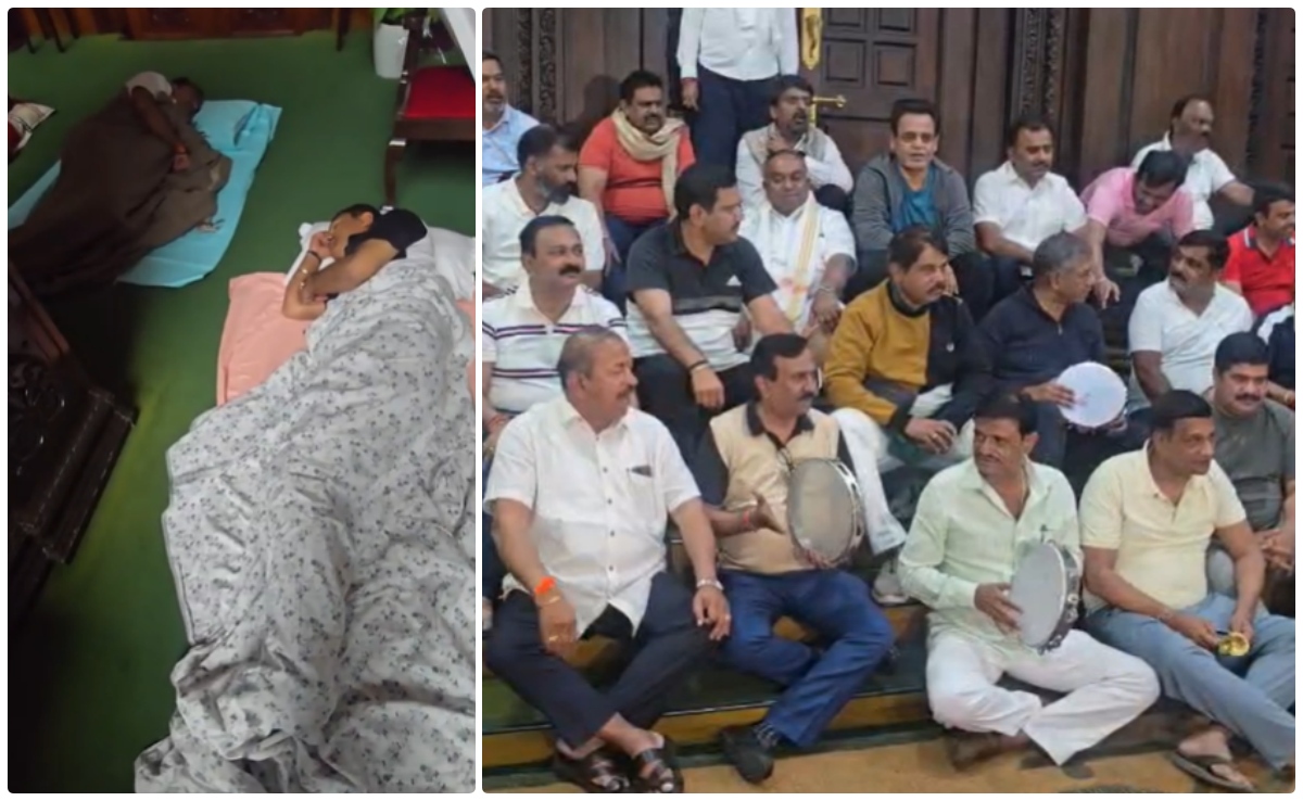 6 हजार करोड़ का शराब घोटाला... रातभर बीजेपी विधायकों ने किया कर्नाटक असेंबली में प्रदर्शन