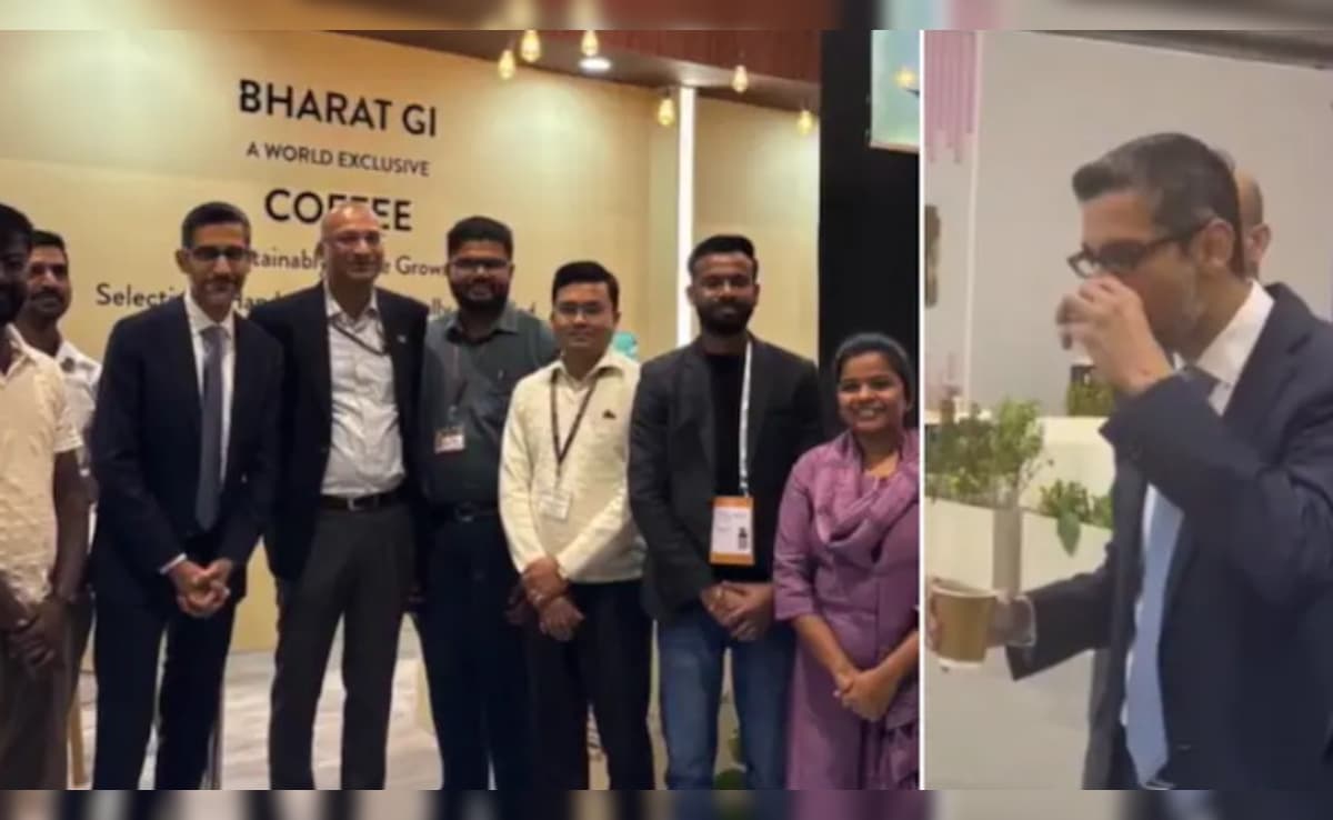 एक घूंट अंदर और जुबां पर वाह... जब सुंदर पिचाई ने चखी अनोखी 'भारत GI' कॉफी