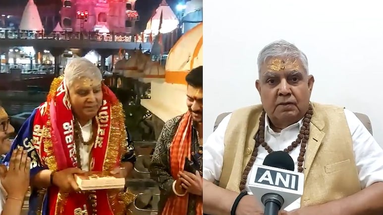 महाकाल मंदिर पहुंचे पूर्व उपराष्ट्रपति धनखड़, भस्म आरती में हुए शामिल, बोले- अहंकार, नफरत और जलन से ऊपर उठें