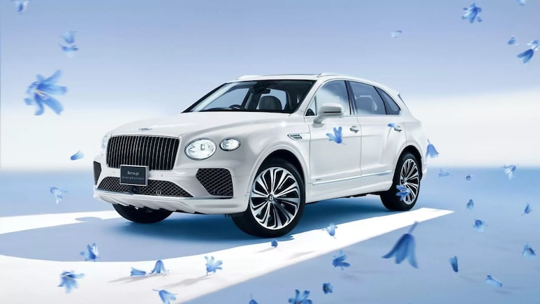 Draped In White With Something Blue', This Bentley Bentayga Is For Women