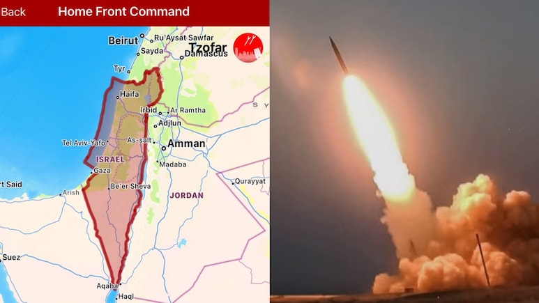 Israel's Alert App Shows Country In 'Red' As Iran Launches Ballistic Missiles