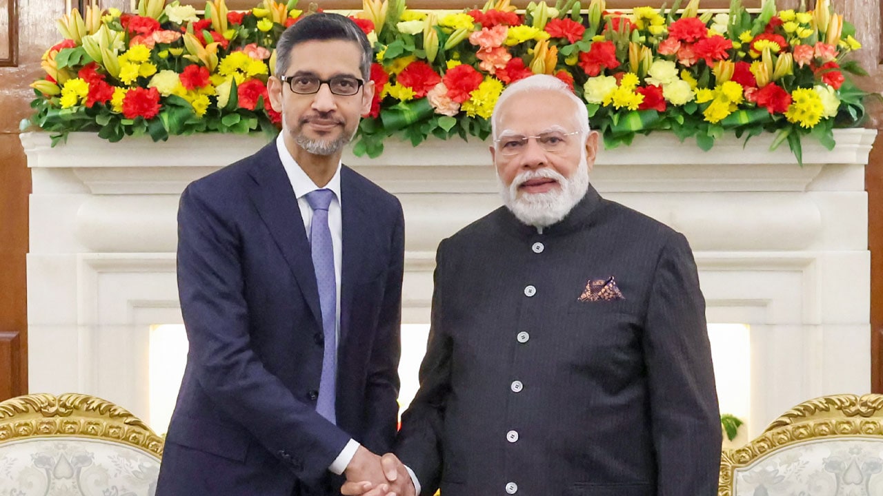 Google CEO Sundar Pichai Meets Prime Minister Narendra Modi In Delhi