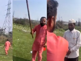 मंदिर के सामने खाली जमीन पर नमाज पढ़ रहा था बुजुर्ग, लाठी लेकर टूट पड़ा शख्स, लगवाए धार्मिक नारे