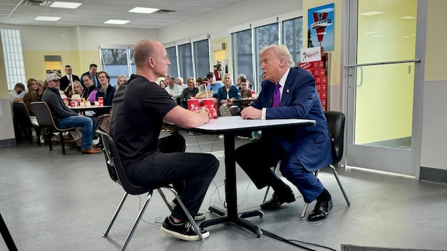 The image shared by podcaster Josh Pate drew attention to Donald Trump's swollen ankles