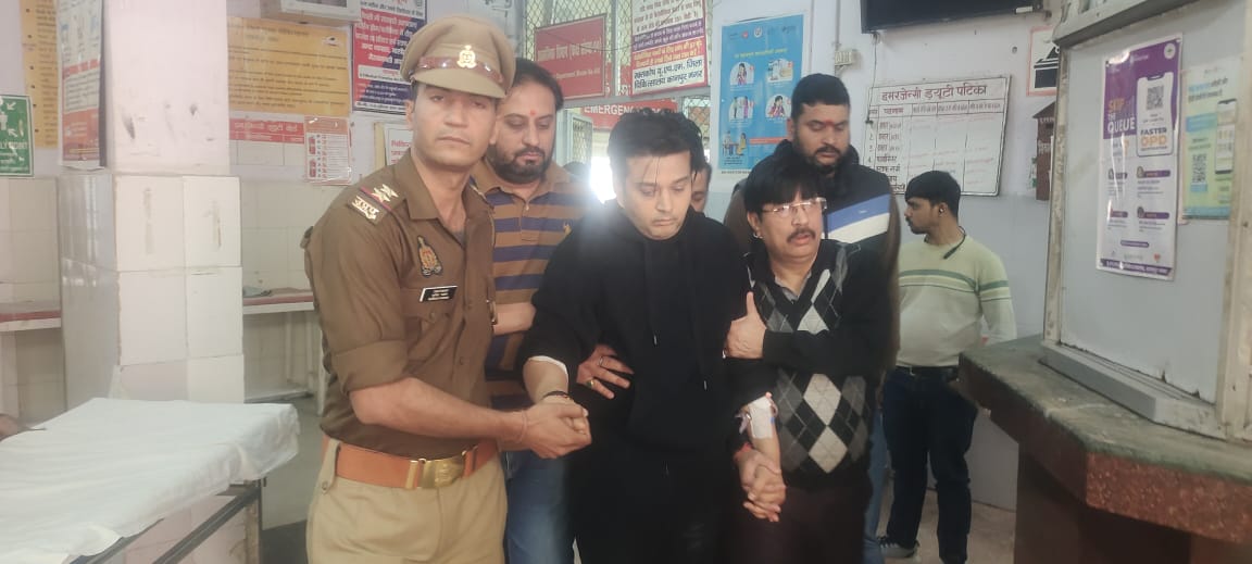 कानपुर लैंबॉर्गिनी केस: तंबाकू कारोबारी के बेटे शिवम मिश्रा की गिरफ्तारी की तस्वीर आई सामने